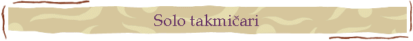 Solo takmičari
